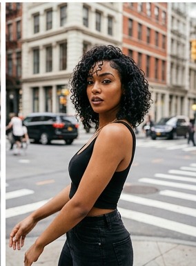 Wet and wavy lace front wig